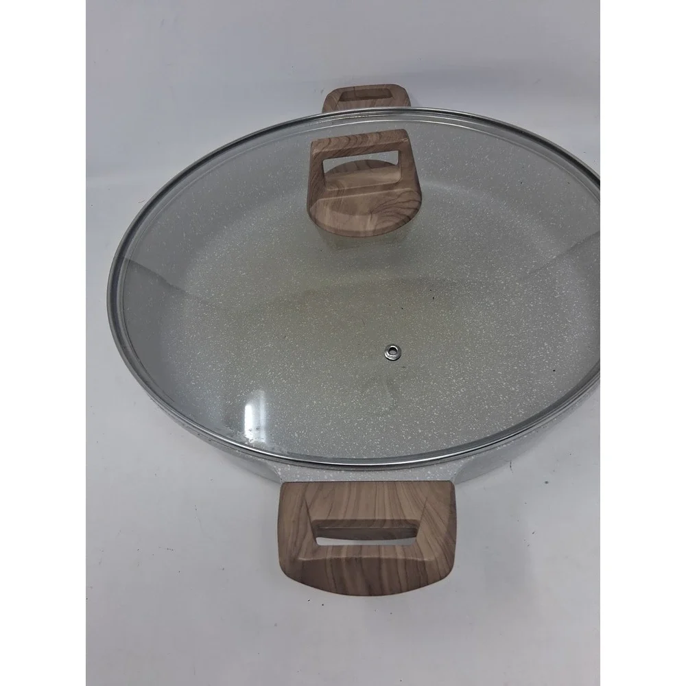 Natural Elements Woodstone Premium 6.6-Qt,  14 In Low Casserole